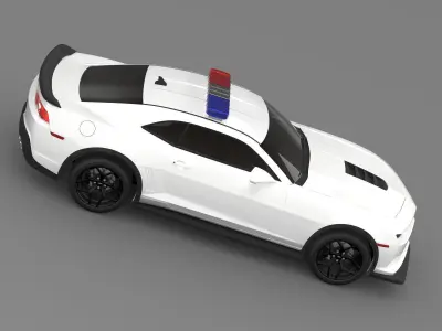 Chevrolet Camaro Z28 Police 2015 3D model