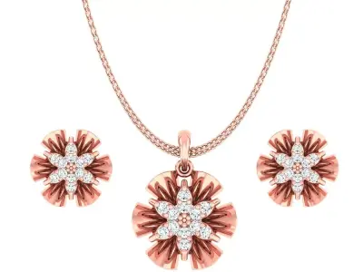 Pendant Earrings combo - 305 3D print model