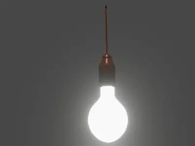 Lamp02 light bulb Free 3D model