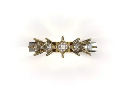 Luxury printable jewelry ring model jr00338 3D print model