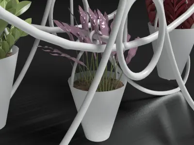 Decorative Flower Stand 3D model