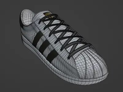 Adidas Superstar shoes 3D model