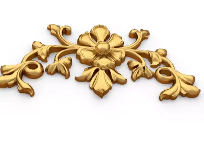 Classic decor ornament carved 73 3D model