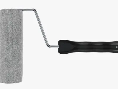 Paint roller 01 3D model