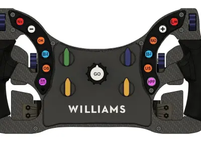 Williams F1 Steering Wheel 3D Model for Sim Racing PC Compatible 3D print model
