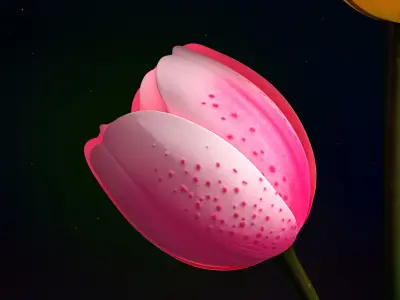 Tulips Flowers Animated 3D model