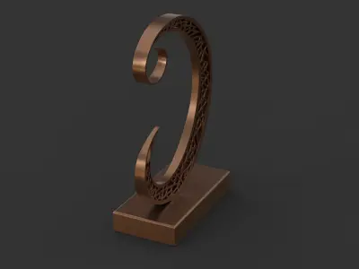 Decoration moon 3D model