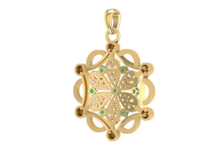 Luxury Star Diamond Pendant Jewelry 3D Model 1164 3D print model