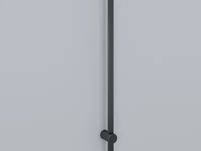 Sconce black metal Low-poly 3D model