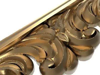 Carved Picture Frame 3D model