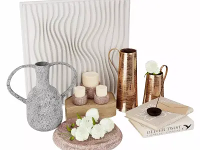 Decorative set 3D model 36
