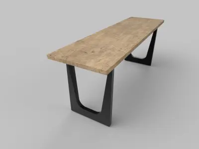 table Low-poly 3D model