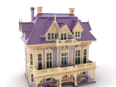 Victorian Lavender House model pack Low-poly 3D model