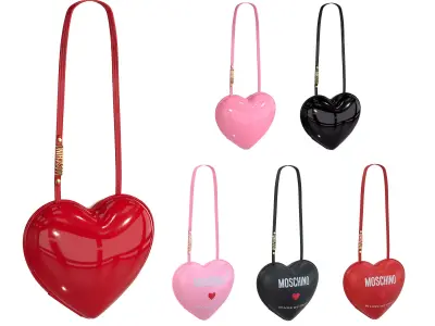 Moschino Heartbeat Bag Low-poly 3D model