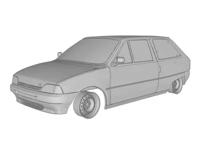 Citroen AX 3p 3D print model