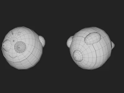 Bee toys Low-poly 3D model