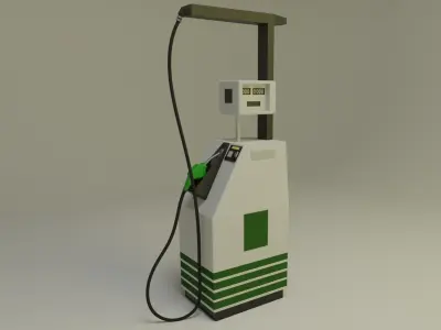 Gas Pump 1990s 3D model
