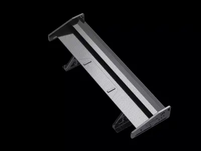 Spoiler carbon industrial part auto car mech 3D model