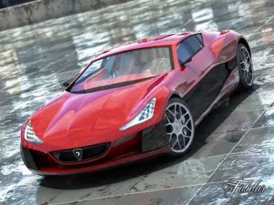 Rimac Concept One 2 0 3D model