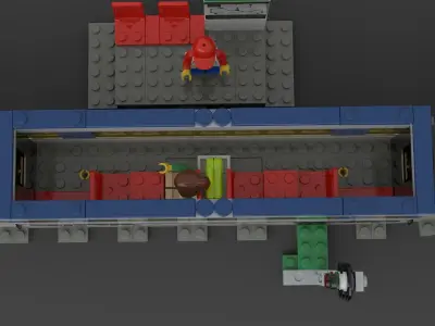 LEGO City - Passenger Train 2018 3D model