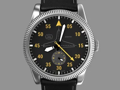 Aviator wrist watch My own design 3D model