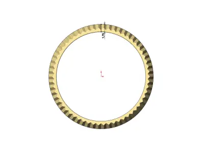 Watch bezel presidential link band US sizes 7to11 3D print model