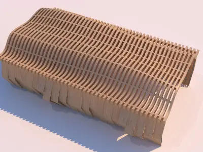 0054 - Parametric Shaded Pathway 3D model