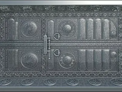 Kaaba door with frame 3D print model