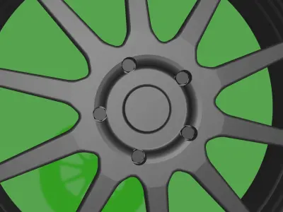 Wheel car 3D model purchase