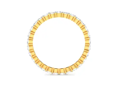 Band 3dm Render Details gold diamond eternity ring 3D print model get