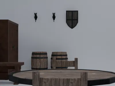 Medieval Pack Low-poly 3D model purchase