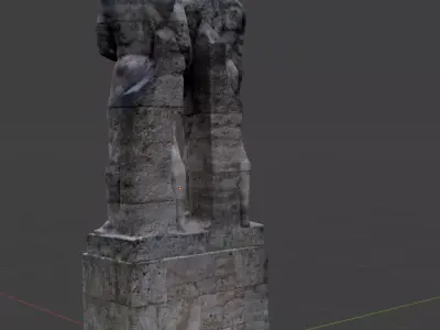 Berlin 1936 Olympic Games statues of perfect people ww2  3D model