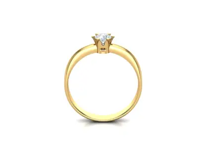 Solitare Women Diamond Ring 3D print model