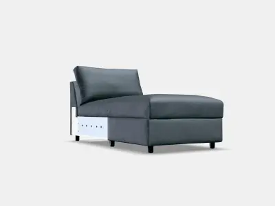 VIMLE Cover for chaise longue section 1 Low-poly 3D model