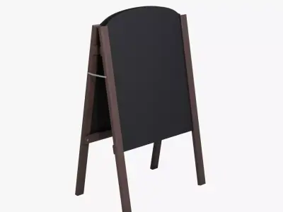 Chalkboard Sign 3D model