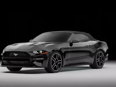 2019 mustang convertible 3D model