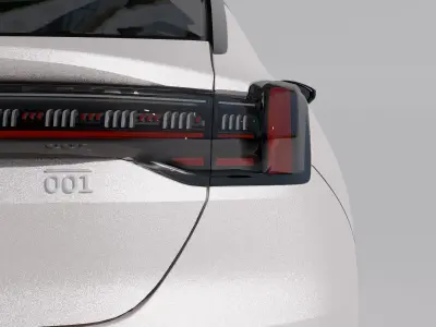 Zeekr 001 Low-poly 3D model