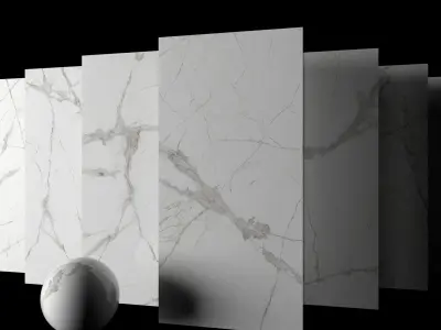 Marble Set Museum Glacier White Set 80x160 Set 2 Texture