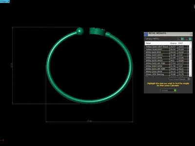 LV Fashion Bracelet 3D print model