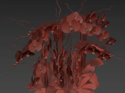 Flower In Vase  23 3D model