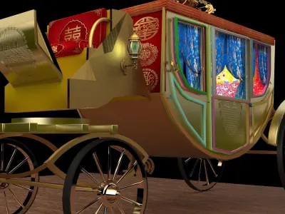 Chinese carriage  3D model