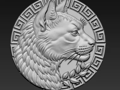 Cat Head A74 3D print model
