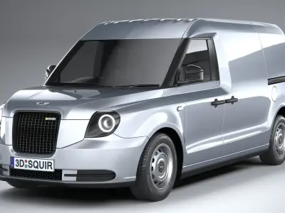 London Taxi Cab LEVC van 2021 3D model