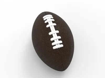 ball    American football    rugby 3D model