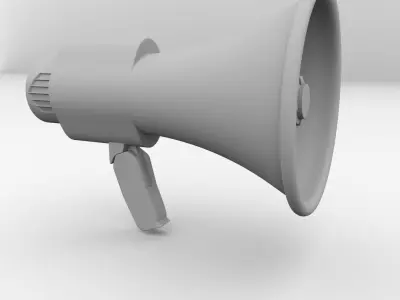Hailer megaphone 3D model