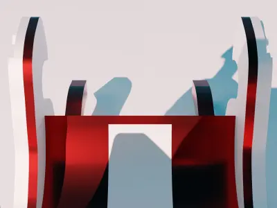 Santa Claus sleigh 3D model