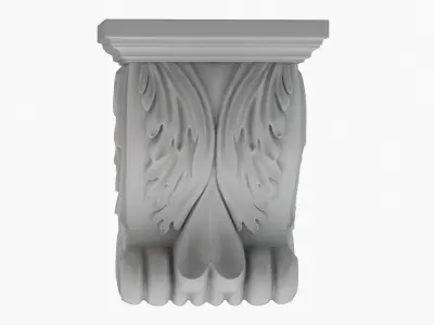 Scroll Corbel 25 3D model