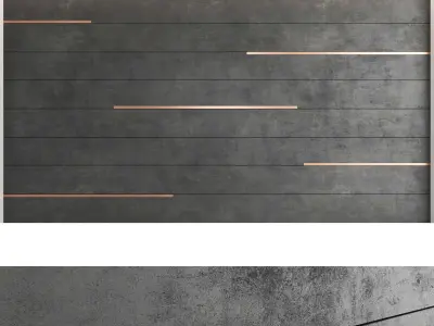 Decorative wall panel set 47 3D model