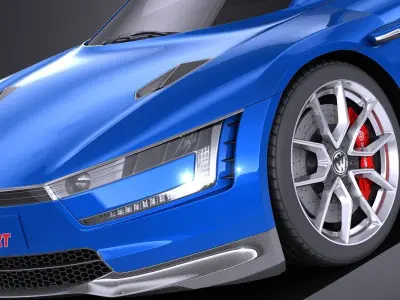 Volkswagen XL Sport 2015 VRAY 3D model