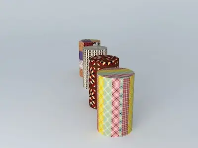 ornament decorative object cans Free 3D model